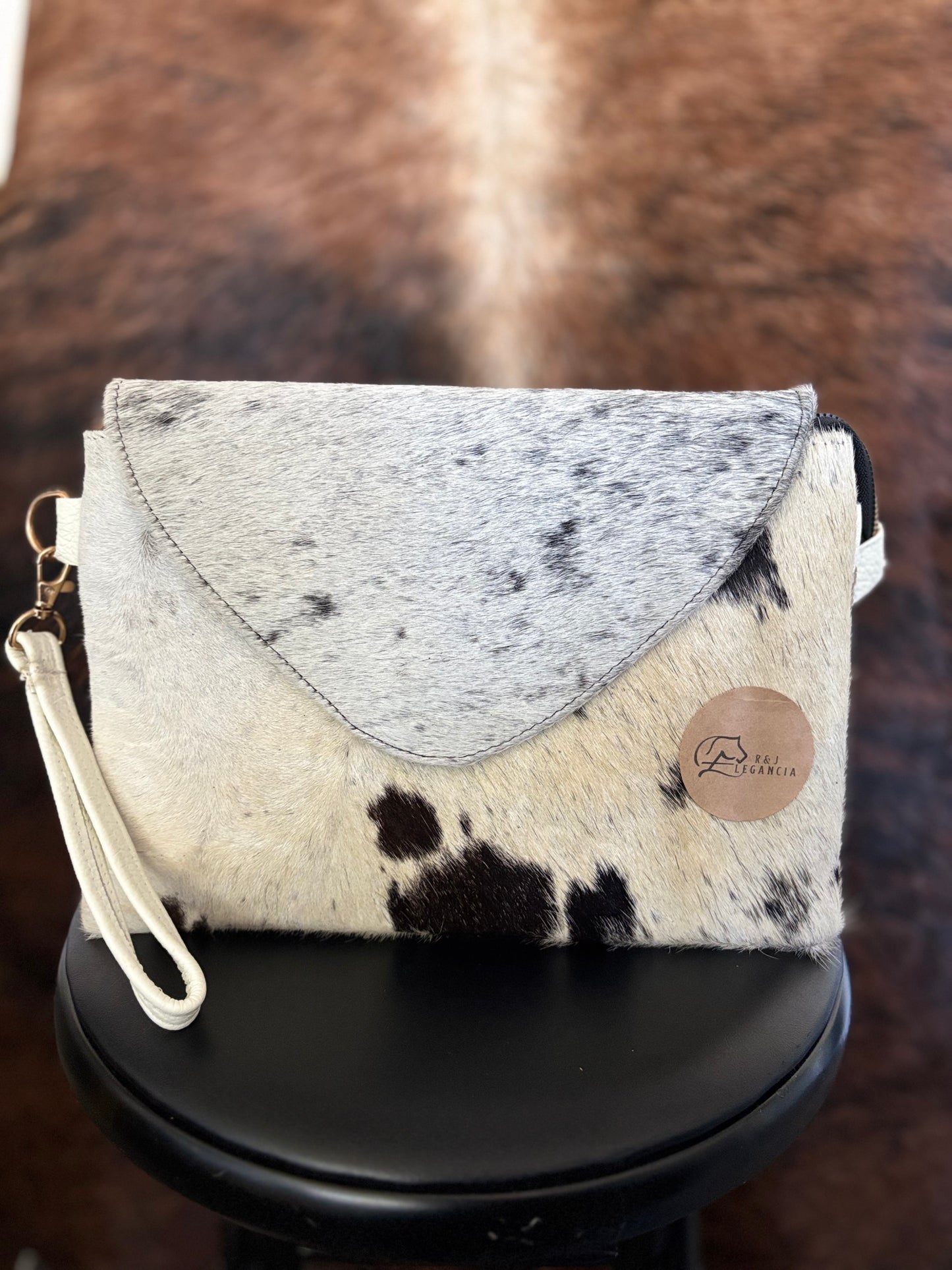 Cowhide Leather Crossbody Bag