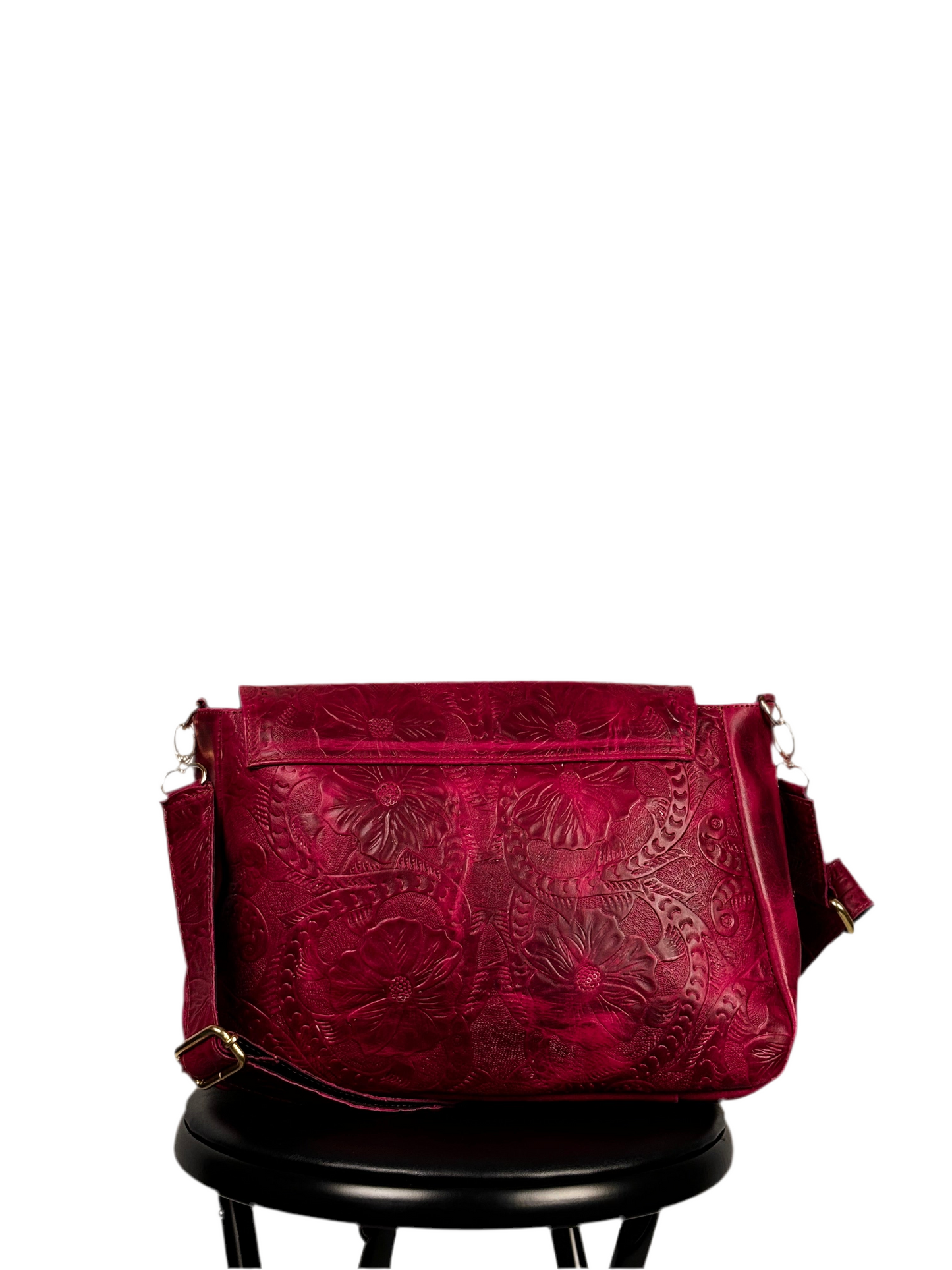 Red Leather Shoulder Bag