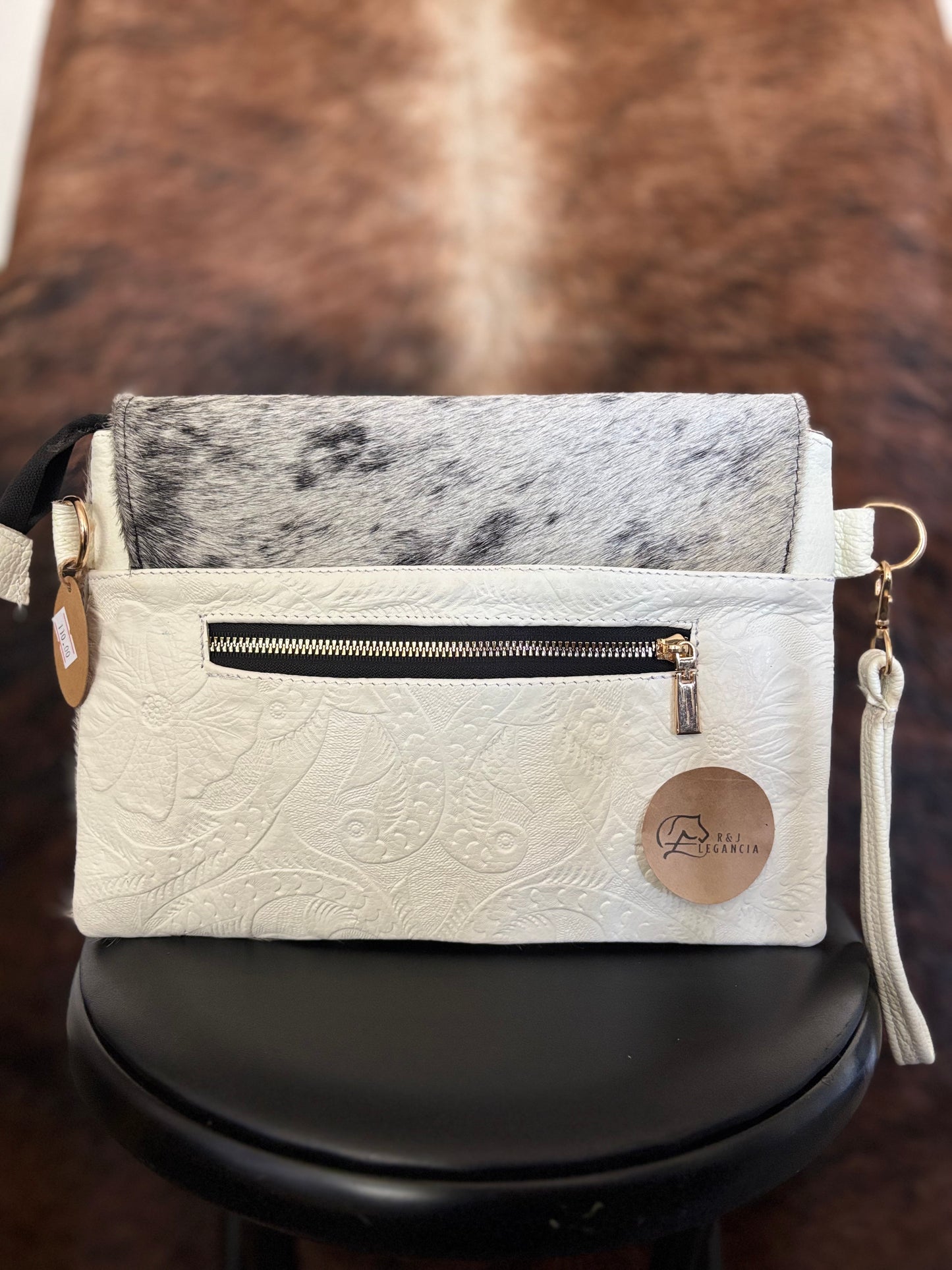Cowhide Leather Crossbody Bag