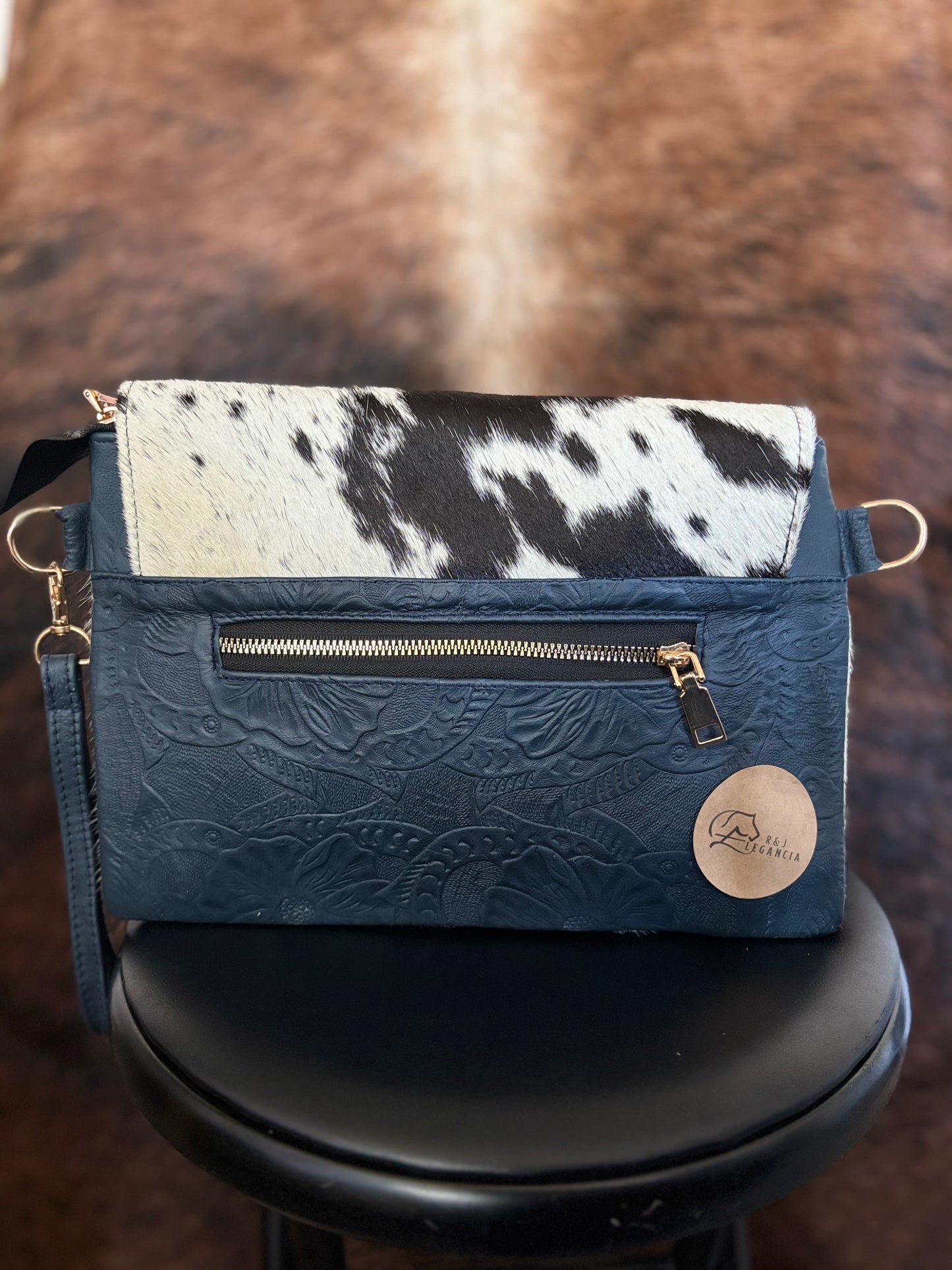 Cowhide Leather Crossbody Bag