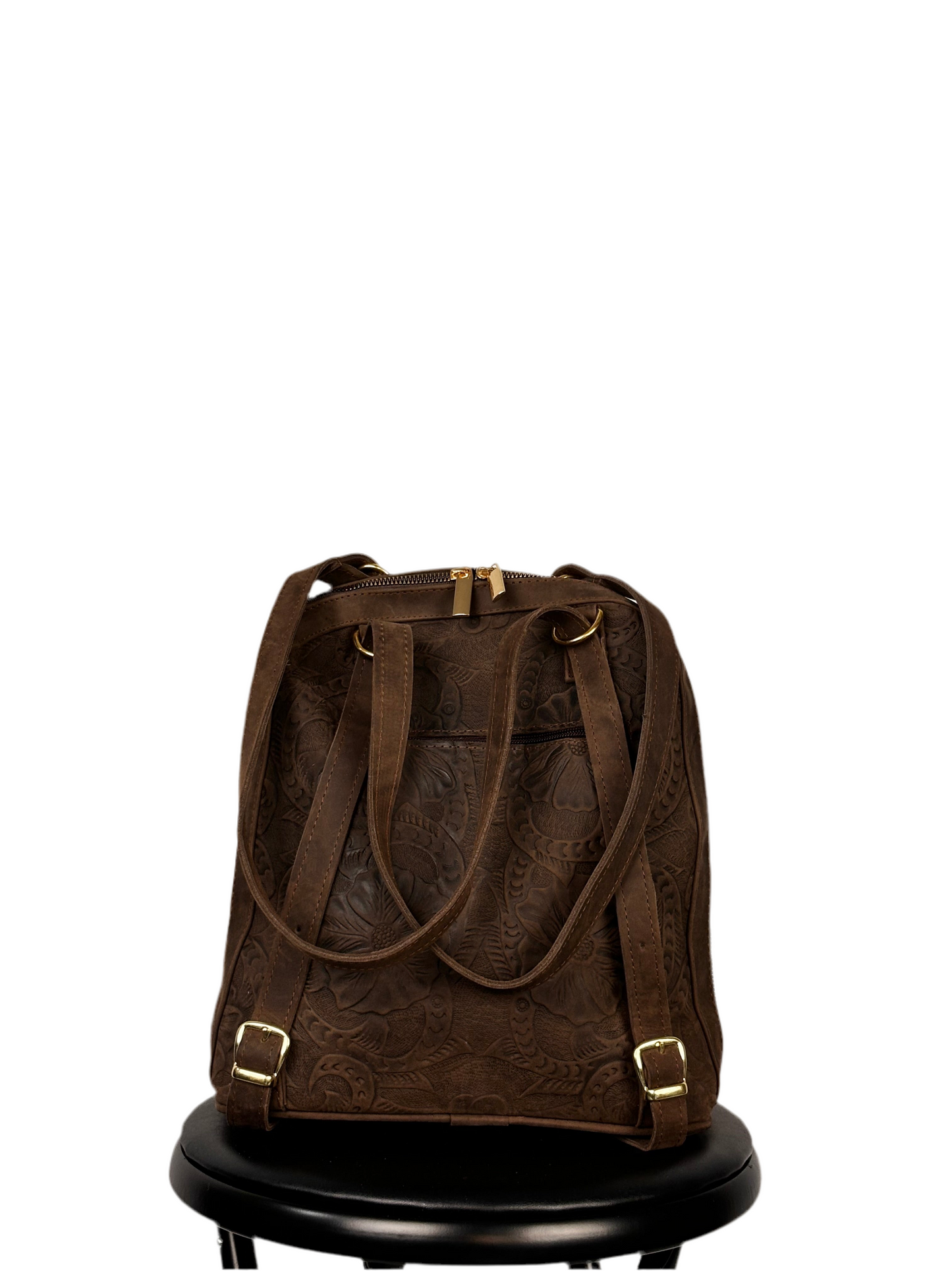 Brown Leather Backpack