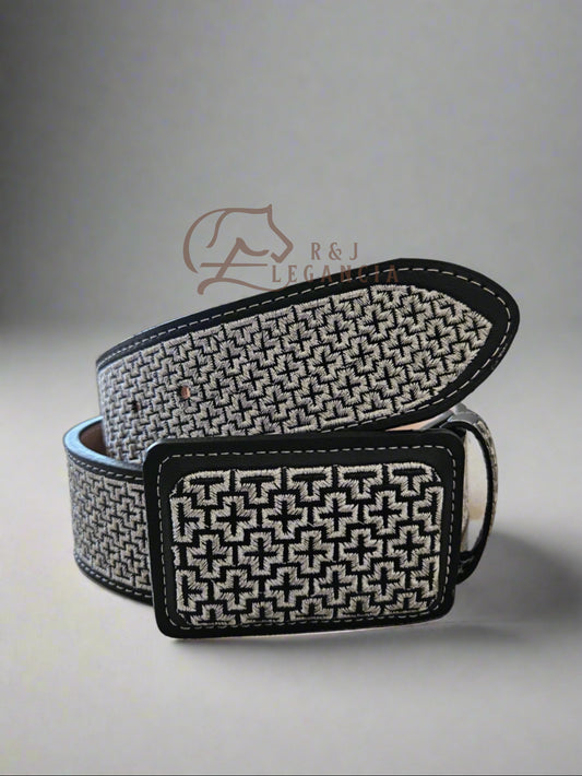 Cinto Bordado Metálico