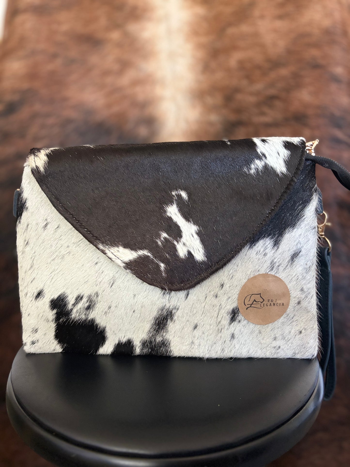 Cowhide Leather Crossbody Bag
