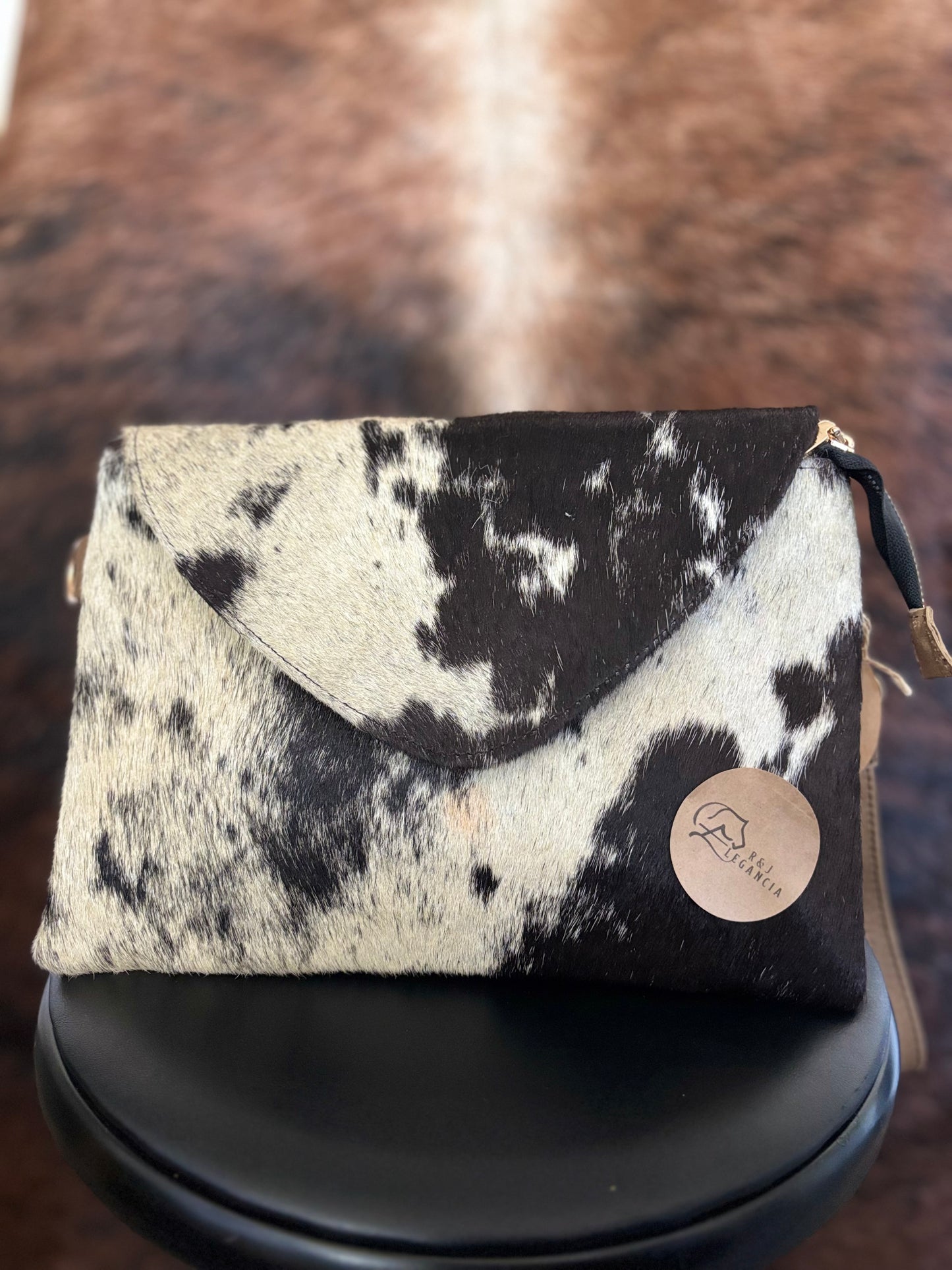 Cowhide Leather Crossbody Bag
