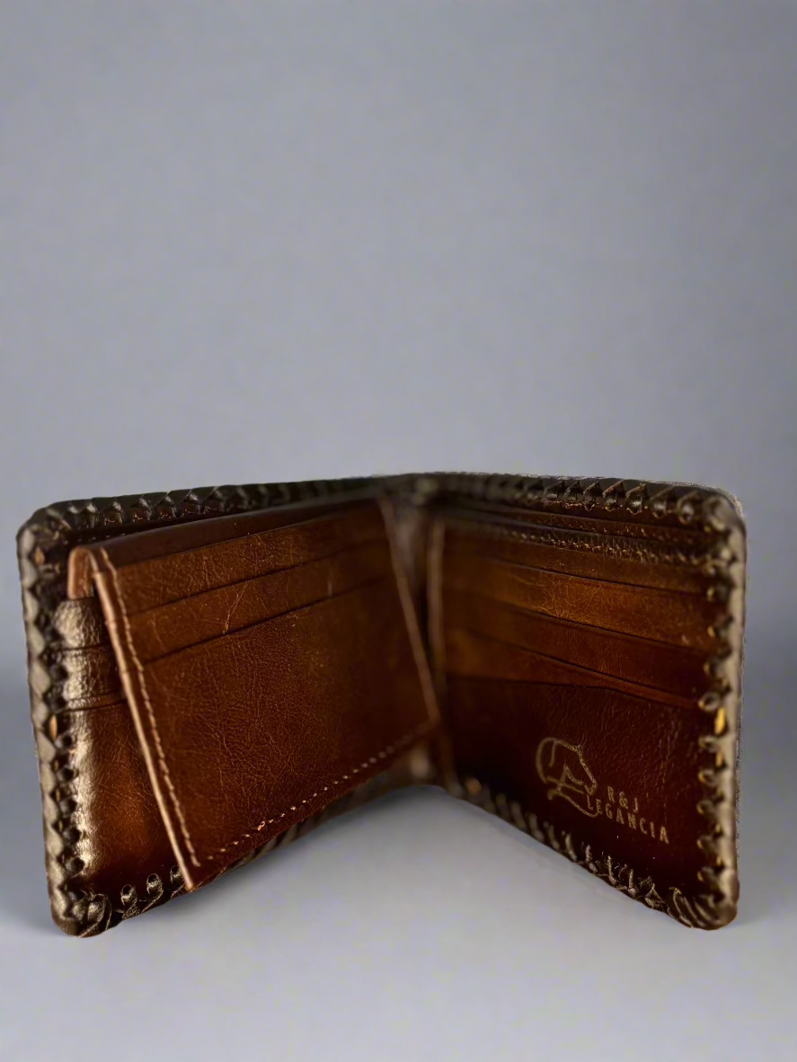 Ostrich Leg Braided Wallet