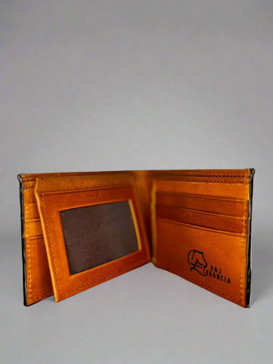 Ostrich Burnt Yellow Wallet