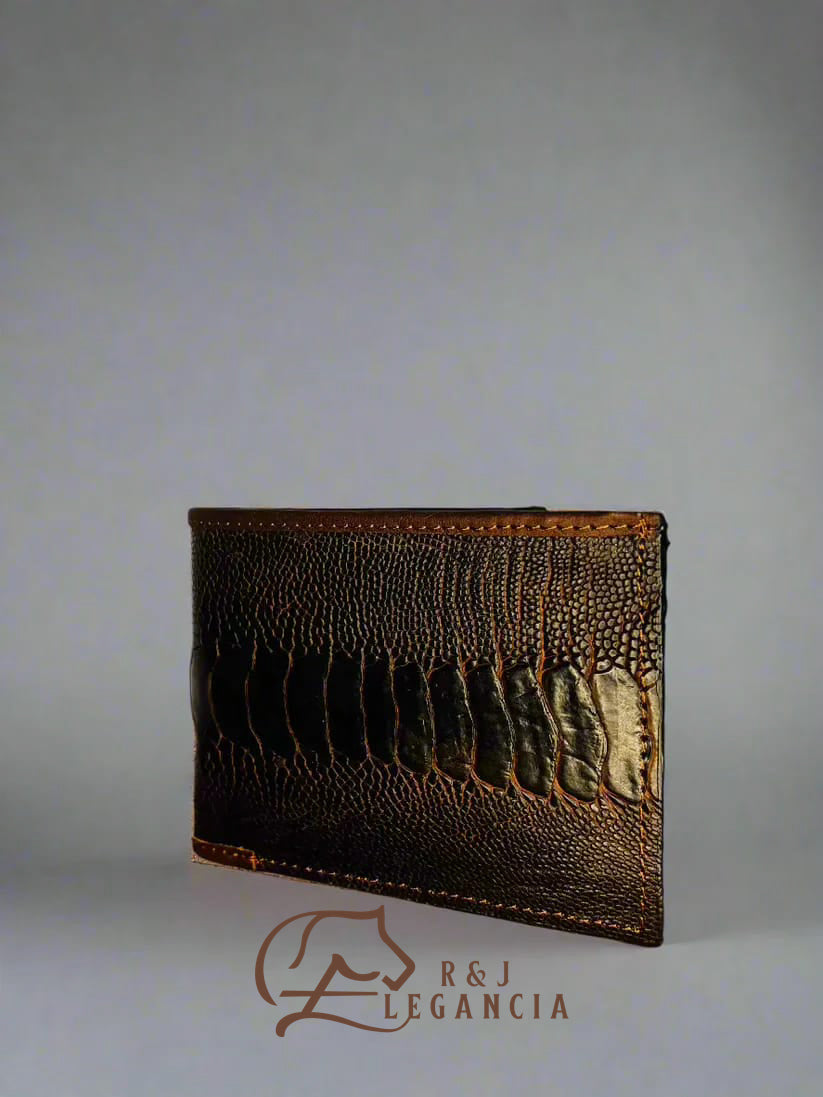 Ostrich Foot Bi-Fold Wallet